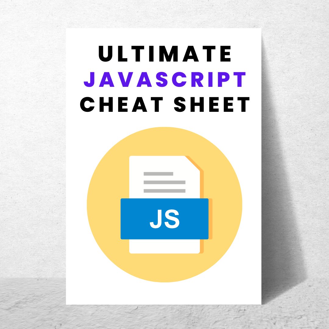 alifcoder's tweet photo. JavaScript is difficult to learn, but not anymore!

 I have prepared the "Ultimate JavaScript cheat sheet" 
 ebook.  

You will get:
 • FREE JavaScript Cheat Sheet Ebook.  

To get it,
 • Like 
• Reply "JS"
 • Follow me @alifcoder (so that I can DM you) https://t.co/iIYRvzT58B