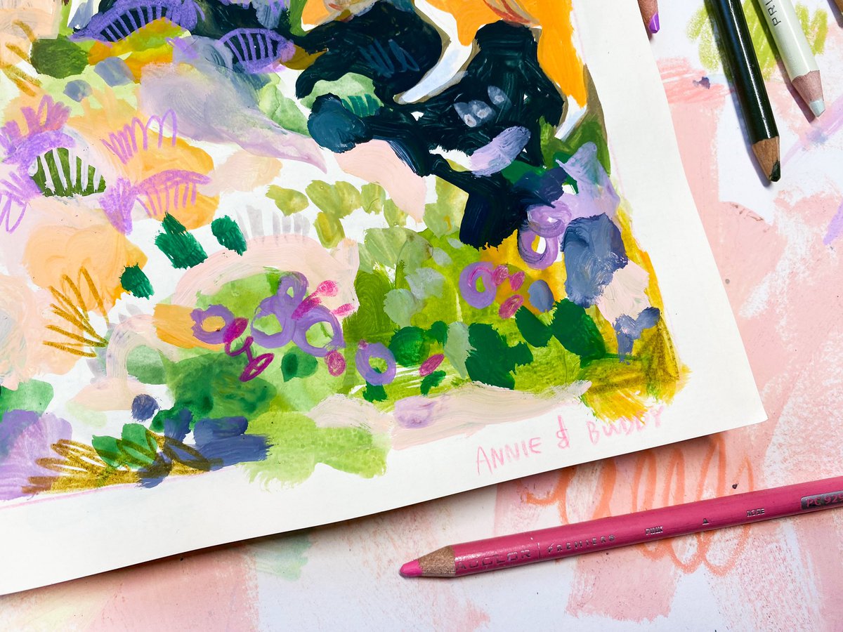 Some close ups of some sketchbook spreads 💚