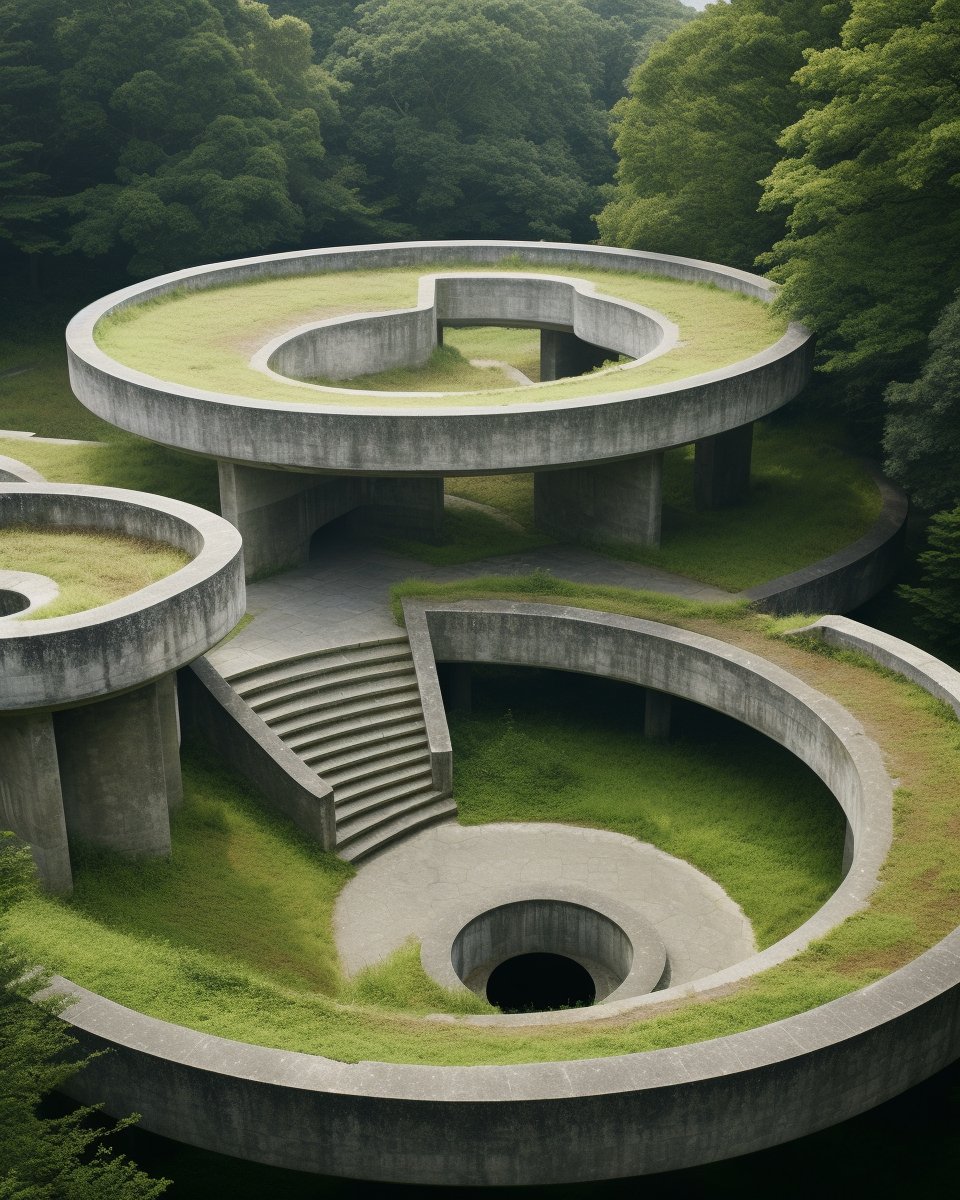 morphovisual's tweet photo. Mistic Circle. #circe #brutalism #Monumental #AIart https://t.co/qOrL7ifXCY