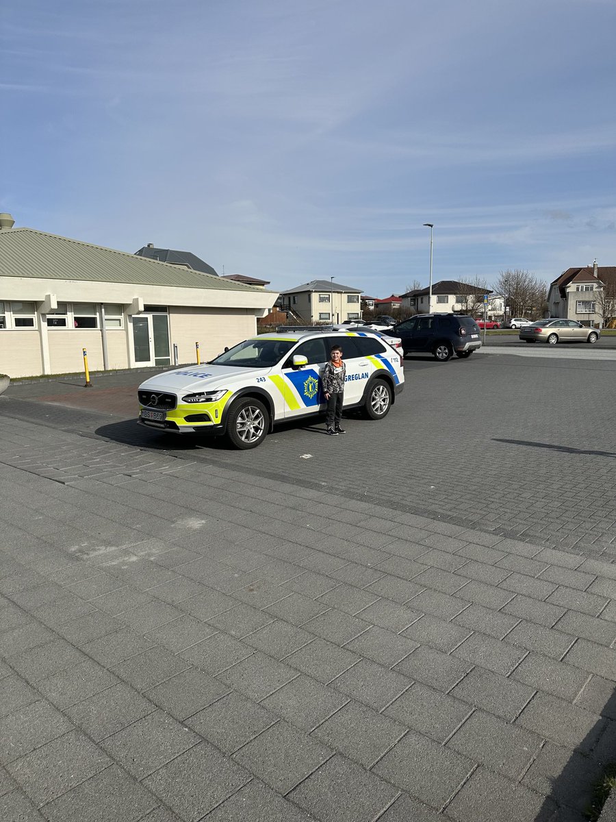 My son wants to become a police officer when he grows up. 😊