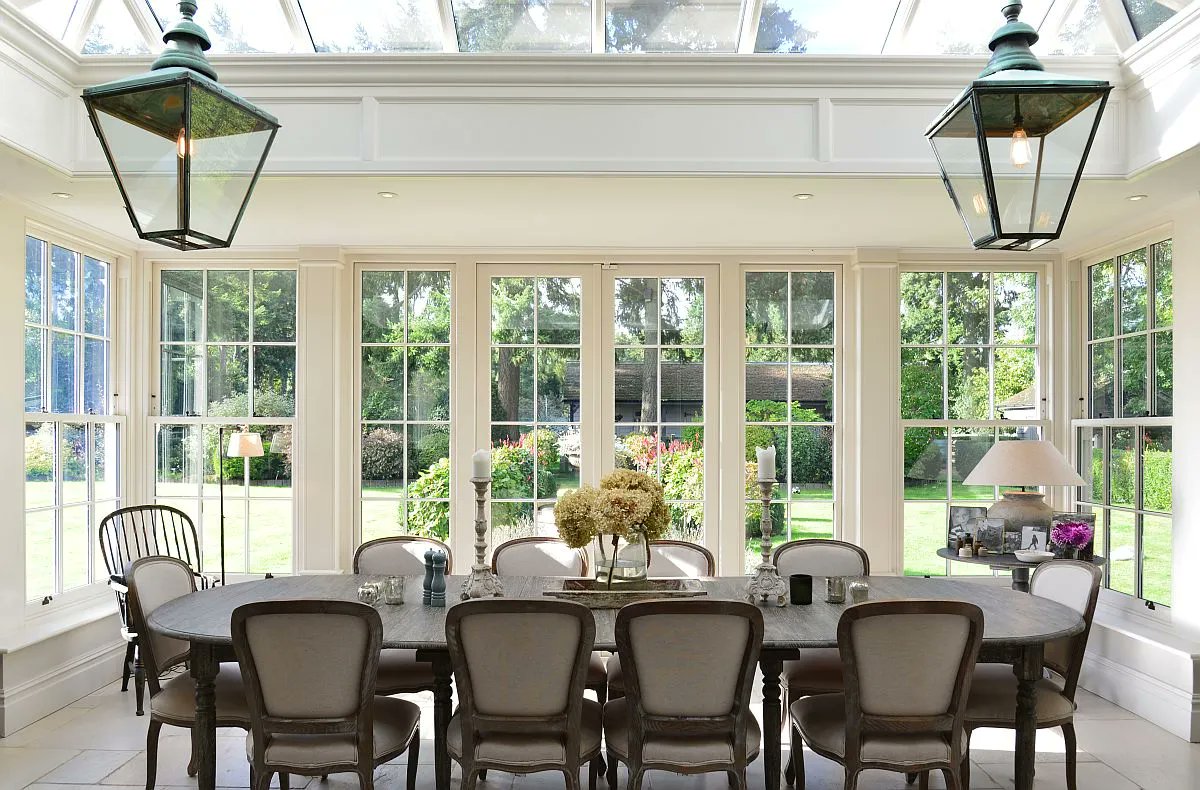 Design Ideas | Orangery Dining Room

Creating the ideal environment for a welcoming and light-filled dining room, an orangery is the perfect space whatever the occasion or time of day 🏡

#diningroom #diningroomdecor #diningroomdesign