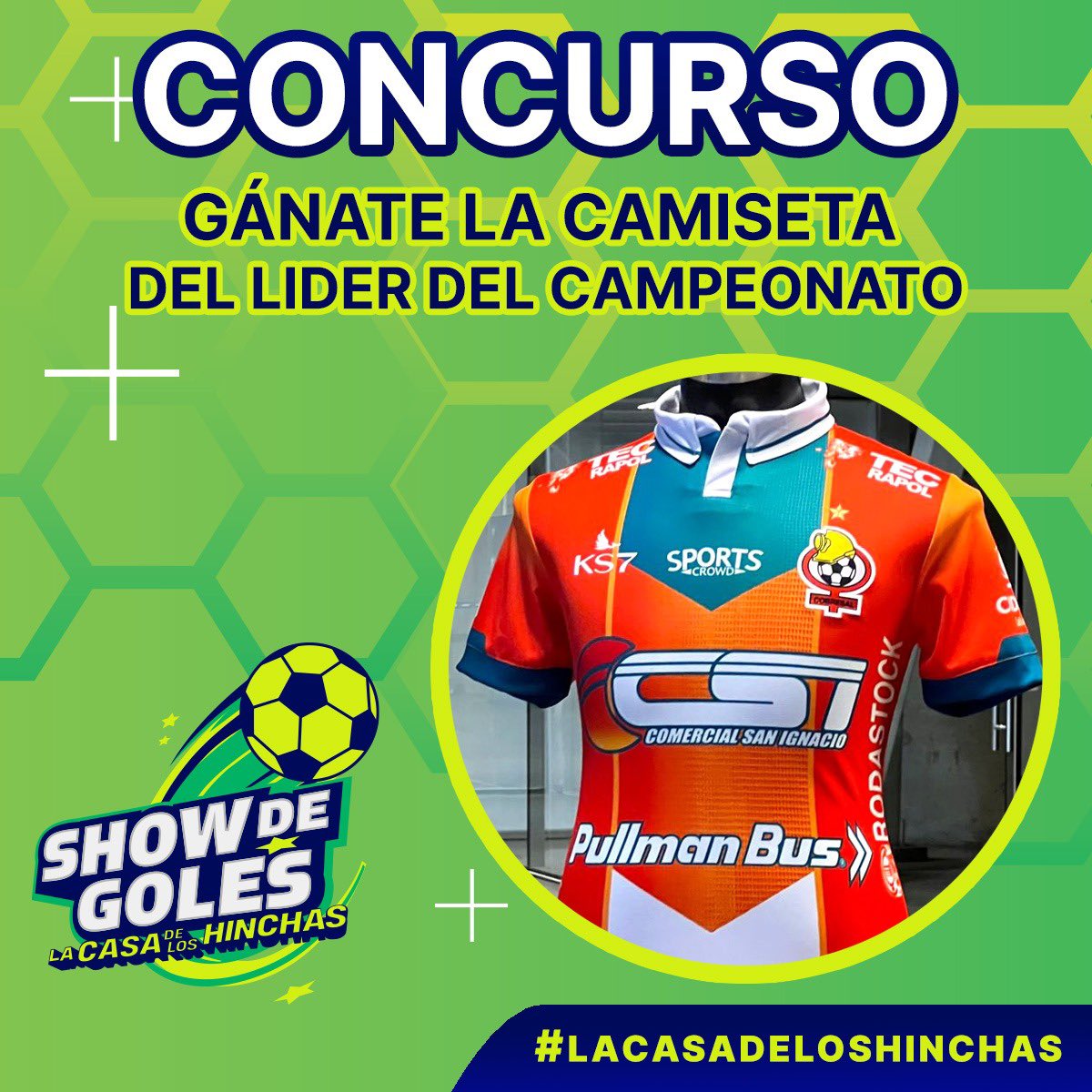 ¿Cómo participar? Muy fácil👇🏾👀

1. Sigue nuestra cuenta <a href="/sdg_oficial/">Show de Goles</a> 
2. Cuéntanos por qué mereces ganarte la camiseta de <a href="/ClubDepCobresal/">Club de Deportes Cobresal</a> 
3. Etiqueta a 3 amigos
4. No olvides usar el HT #LaCasadelosHinchas