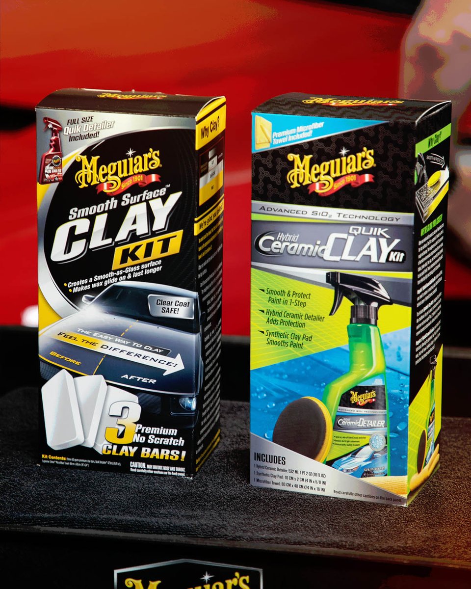 Meguiars's tweet photo. Which type of clay do you prefer? Traditional clay or synthetic clay pad? π€
#meguiars #claybar #claykit https://t.co/twzpf5VLnA