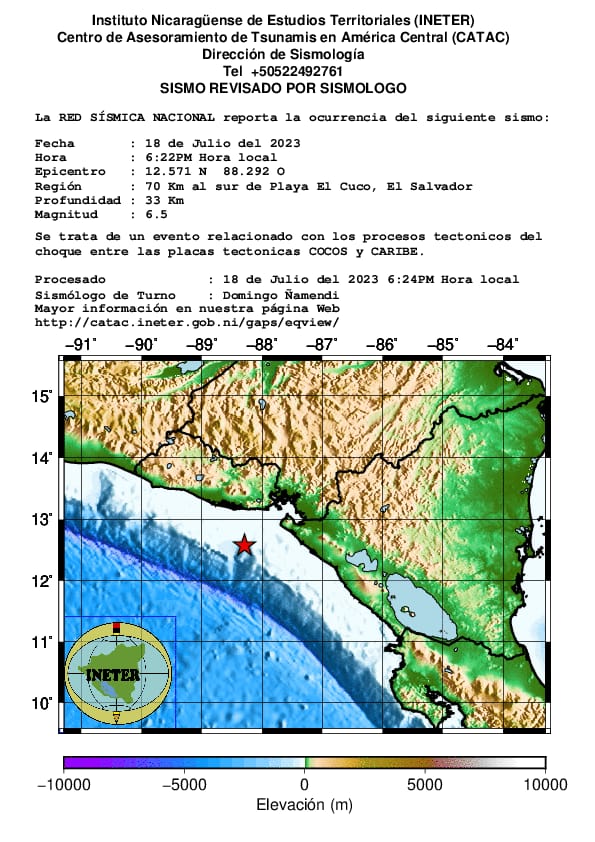 #ULTIMAHORA 
Fuerte sismo de magnitud de 6,5 en la región del Pacífico
#Sismo #Nicaragua #Ineter #Radiosandino
