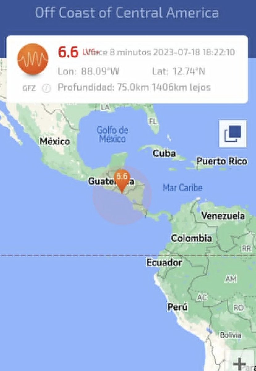 EmergenciasEc's tweet photo. Urgente!
Se reporta terremoto de 6.6 en el salvador https://t.co/pMJkp64wmo