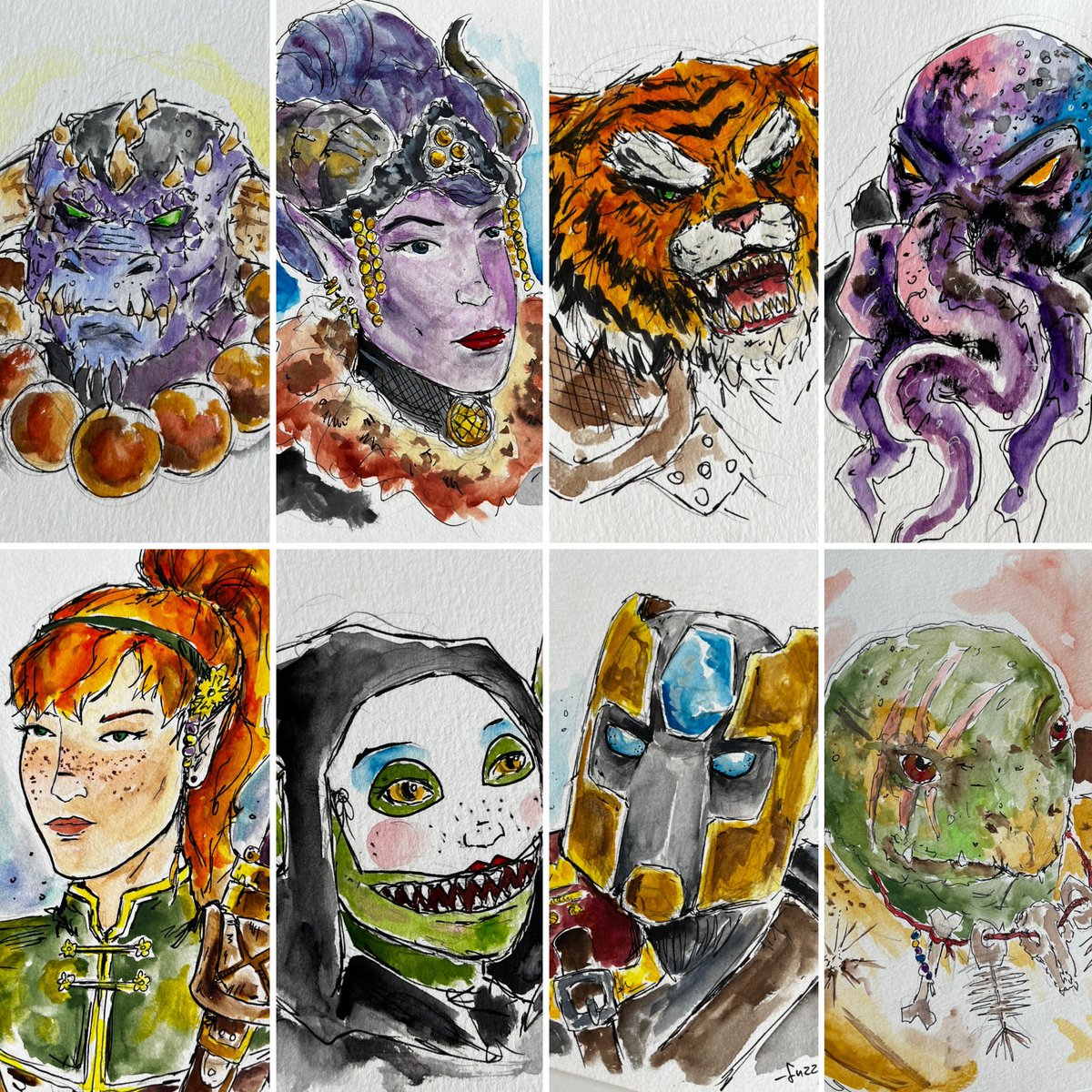 FuzzyJoseph's tweet photo. #sdcc begins tomorrow with preview night! Come get a portrait of your dungeons and dragons character! Space D-03 Fuzzy Joseph! #dungeonsanddragons #DnD #art https://t.co/NTZeCIMNkE