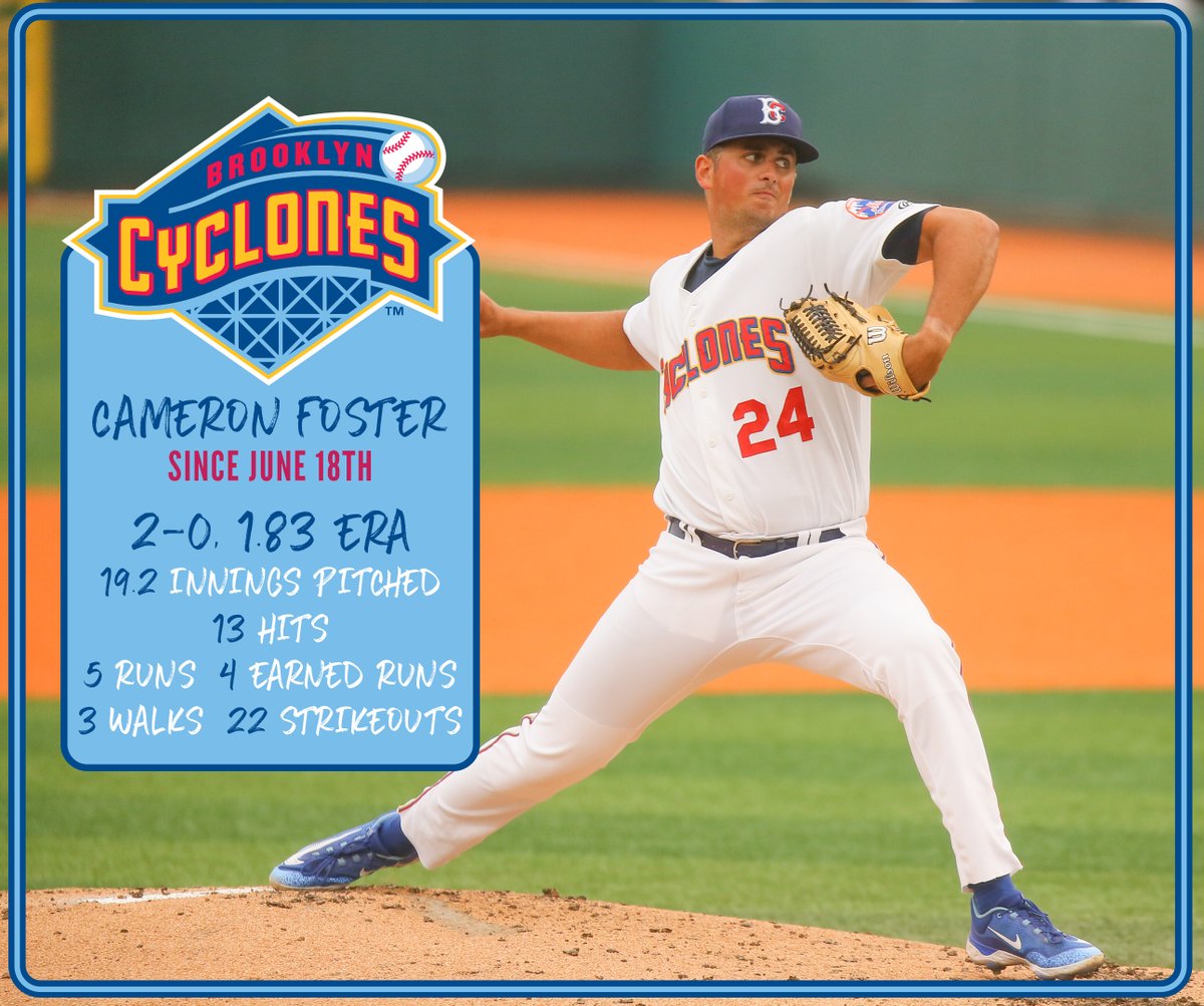 Cameron Foster over the last month.

His portfolio is strong...to quite strong.

#AmazinStartsHere #LGM #MiLB