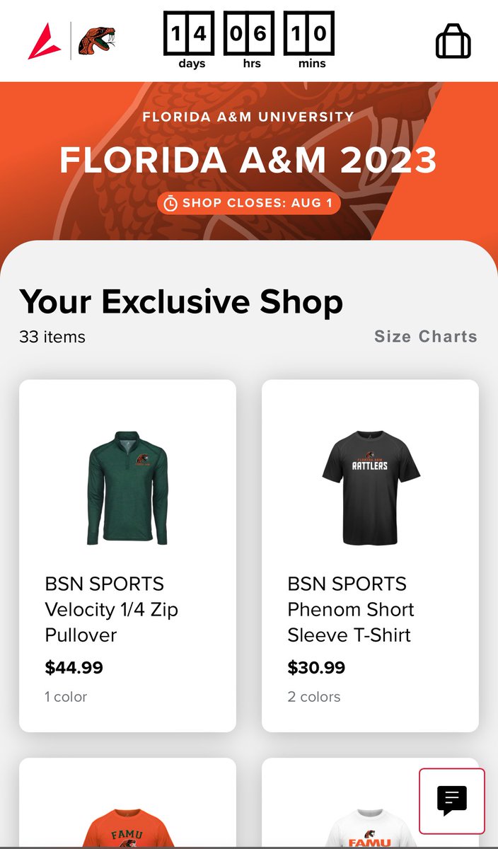 FAMUAthletics's tweet image. #RattlerNation,

Visit our exclusive BSN team shop to purchase your FAMU gear ahead of the new season!

🔗 bit.ly/3O1MqKm

#FAMU | #FAMUly | #Rattlers | #FangsUp 🐍