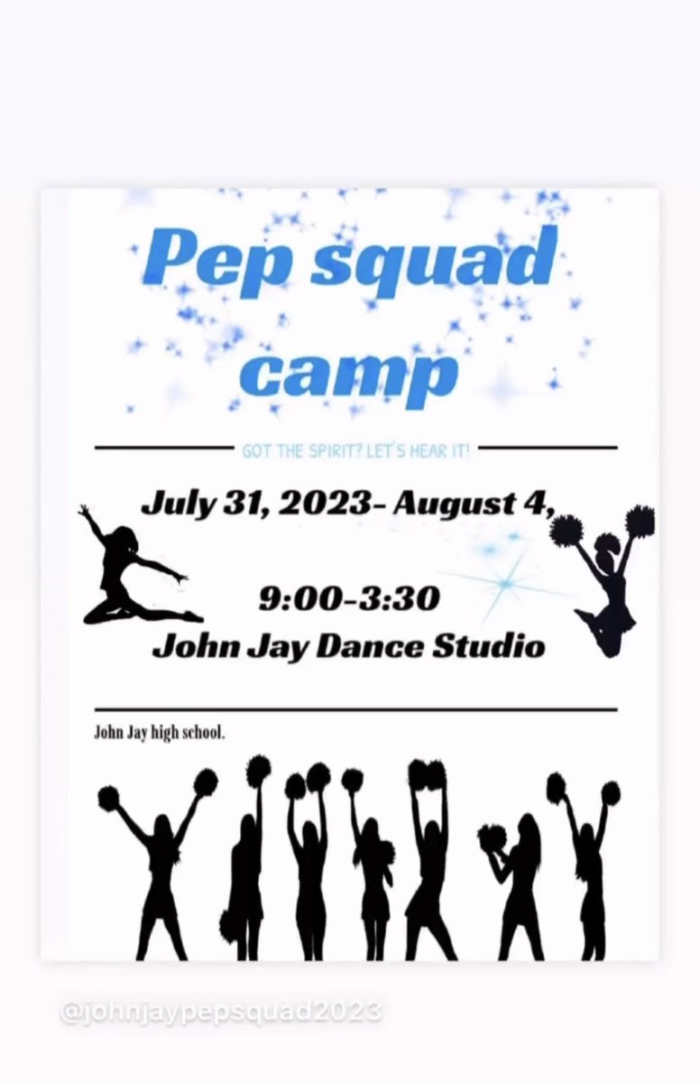 John Jay Pep squad tweet media