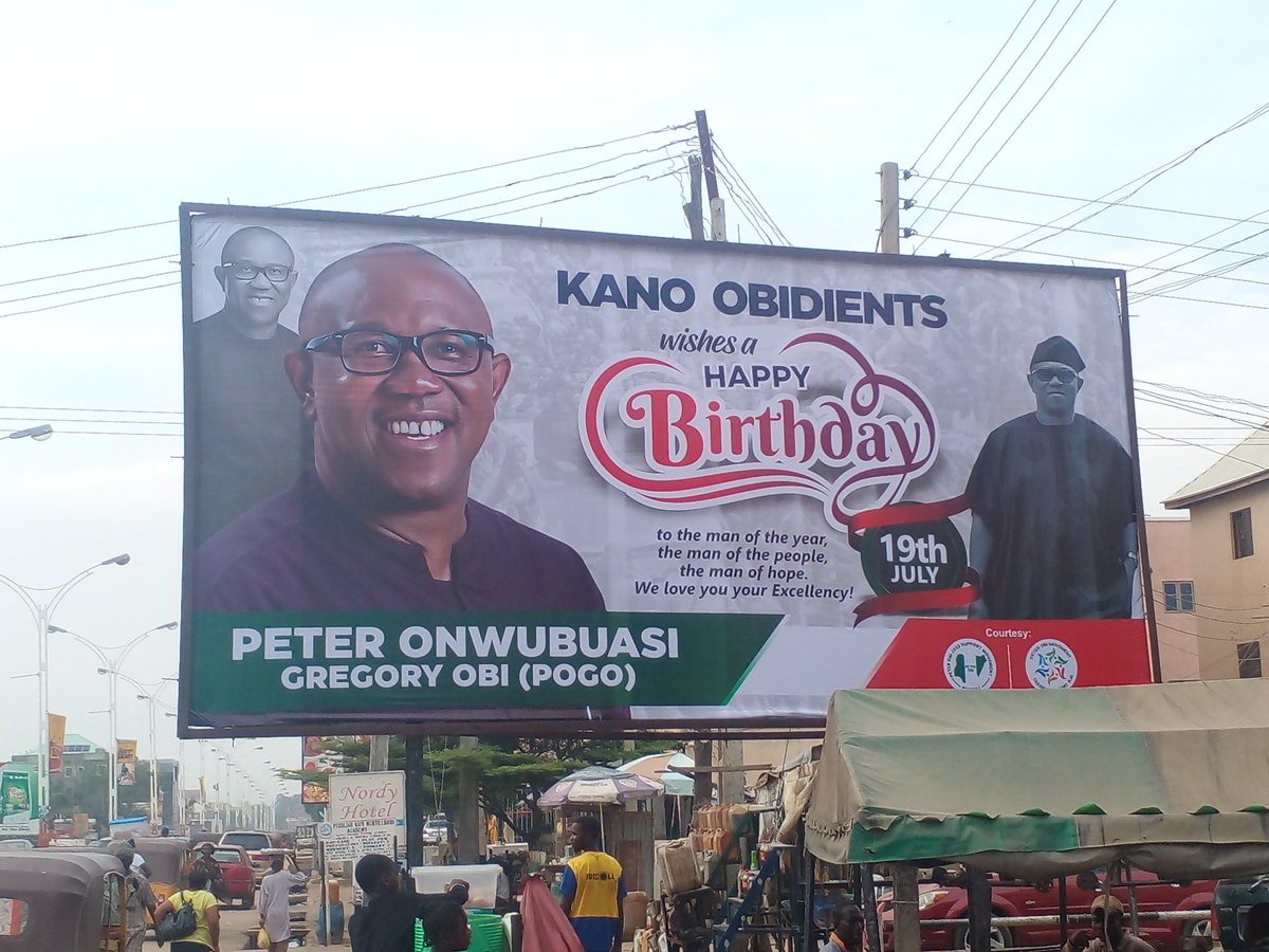 nwanmaogidi's tweet photo. Kano Obidents una no wait for Lagos and Abuja. It's our president's birthday. @PO_GrassRootM https://t.co/QItPlKHmjJ