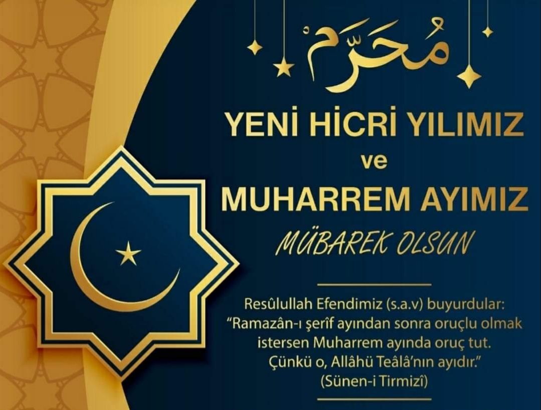 Resülullah Efendimiz (sav)
buyurdular.
"Muharrem ayında bir gün
Oruç tutana her bir gün için
otuz gün(lük oruç) sevabı vardır."

(Taberâni)

Şerden hayr'a batıldan Hâkk'a
olan Hicretimiz dâim olsun.
Hicri Senemiz ve
Muharrem-i Şerif Ayımız
Mübarek Olsun⚘👇🌹
