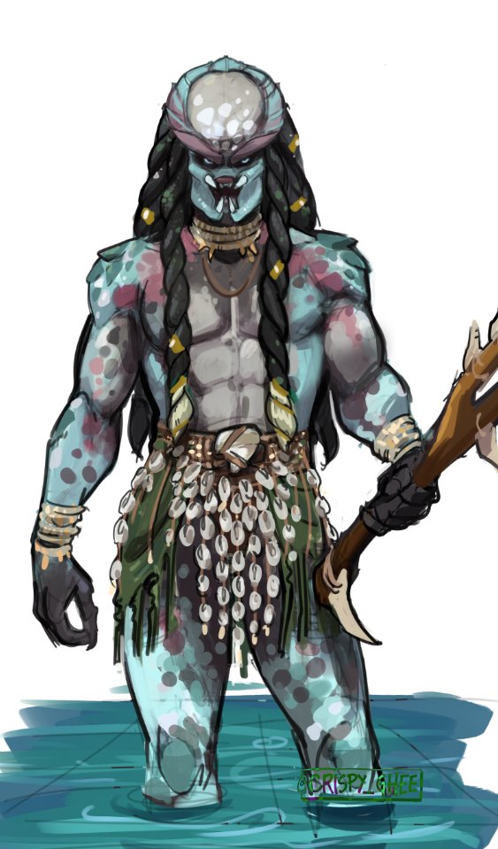 crispy_ghee's tweet photo. Bid'ha Leader Sriith

The leader of the Datlokh River Clan (the Bid'ha). The youngest of the 3 leaders, recently ascended into the position. "Tough but fair", tho his youth and need to prove himself might lean him more towards "tough." He's not unreasonable tho.

(super sketchy) https://t.co/q61bSQeZhV