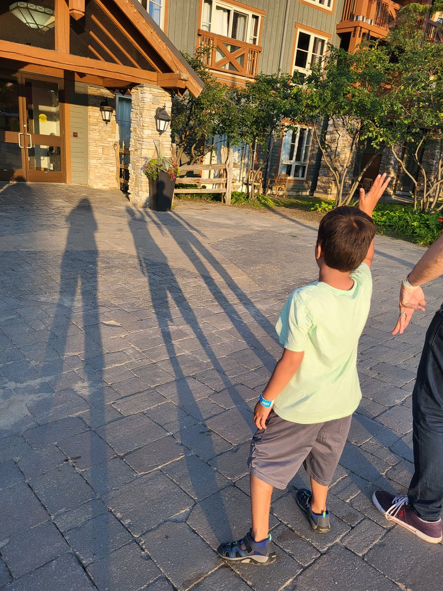 Kat2Noel's tweet photo. Shadow fun at the end of a nice summer day. #summerdays #silly #funwithfam #Wellbeing #Bluemountain https://t.co/SSl3H1d9xi