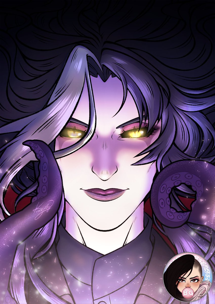 BgGothicaArt's tweet image. It's a wonder what I get done at 2am, creativeness flows when I'm tired. This is a fan art piece for @HowlciferVT of his character Malius that I promised back in April but got so busy I just got to it out of inspiration! Hope ya like it Howl! It was fun to make! 😄💗