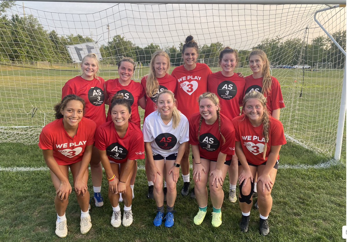 Final college training tonight! Thanks to all the players that participated this summer. ALL training fees go to The Ally Sidloski Memorial Fund to support college scholarships. Always #WePlayFor3       ❤️❤️❤️