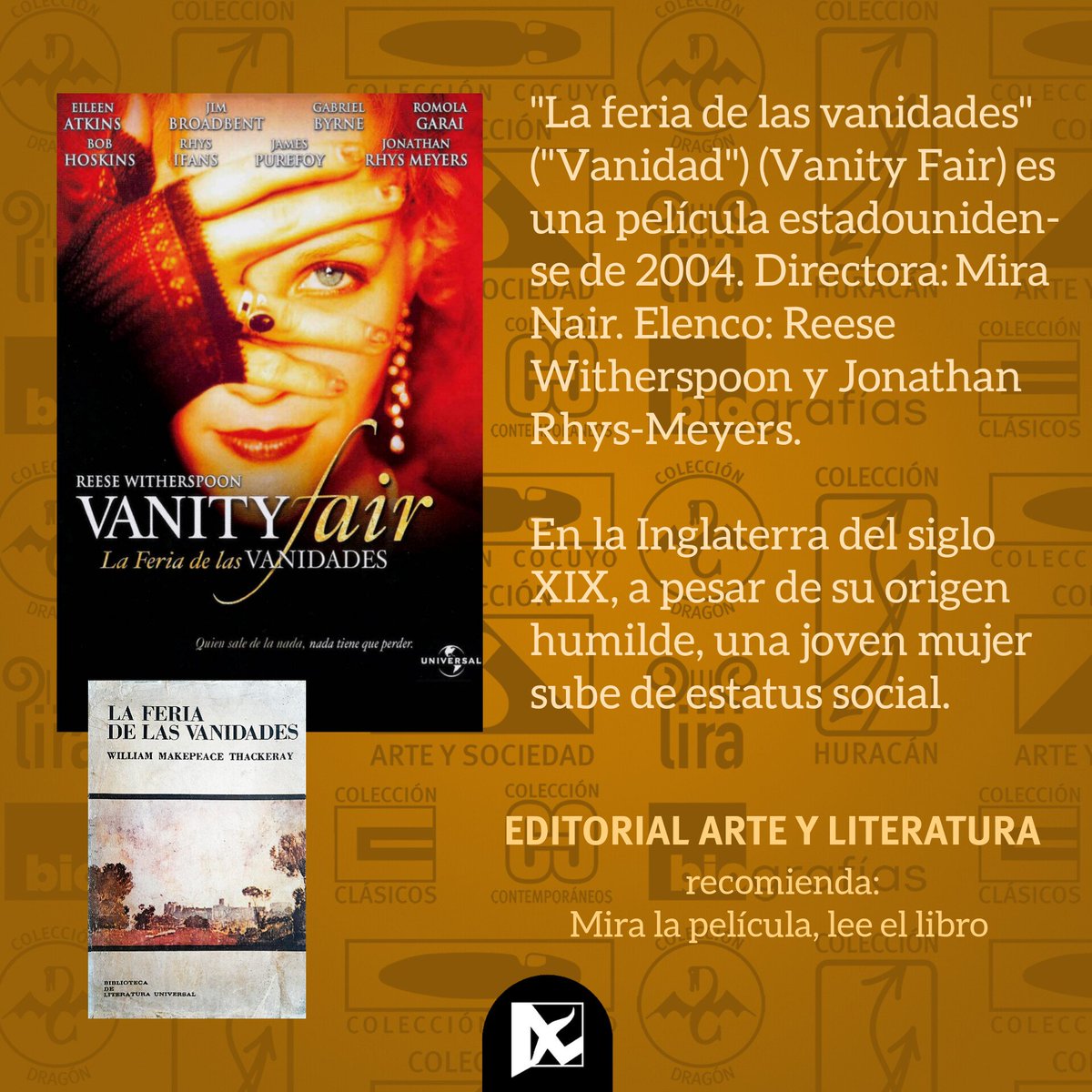 Editorial_AyL's tweet photo. 📌El 18 de julio de 1811 nació en Calcuta el #escritor británico #WilliamMakepeaceThackeray.
🎡En 1848 publicó la novela sin héroe "#LaFeriaDeLasVanidades", en la cual adopta un corte más realista.
@Editorial_AyL #LiteraturaUniversal #LeerEsCrecer #EsVeranoYLosLibrosLoSaben https://t.co/qH5pgHh6jU