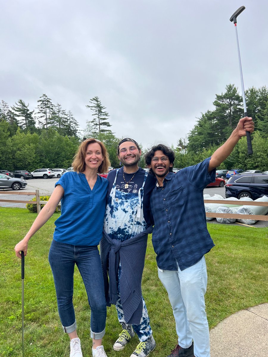 Another Trowbridge lab mini golf tournament in the books. Congrats to the winning team Polar Bears - captained by our summer student David!! #JAXSSP2023 <a href="/JAX_Education/">JAX Genomic Education</a>