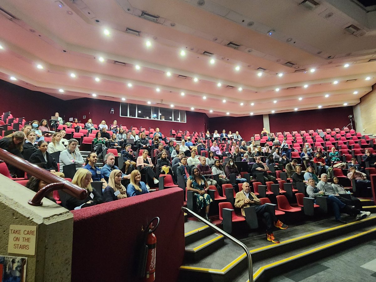 oreillysd's tweet photo. Sure you need to use your brain to do research, but is your heart in it, too??!! We're off and running at the @syd_health #FMHHDRConference2023 Great start here at Westmead in our Baludarri  Precinct! https://t.co/jGeFkfG6Op