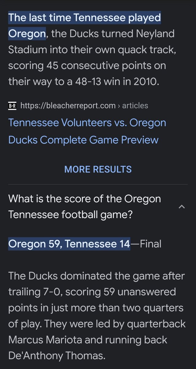 Brandnbjames's tweet photo. @TennesseeMafia @JWPSports @BigOrangeHeupel @PennStateFball @oregonfootball @GamecockFB @Vol_Football Hard to find an advantage for Tennessee here... https://t.co/t7MHmDKJU9