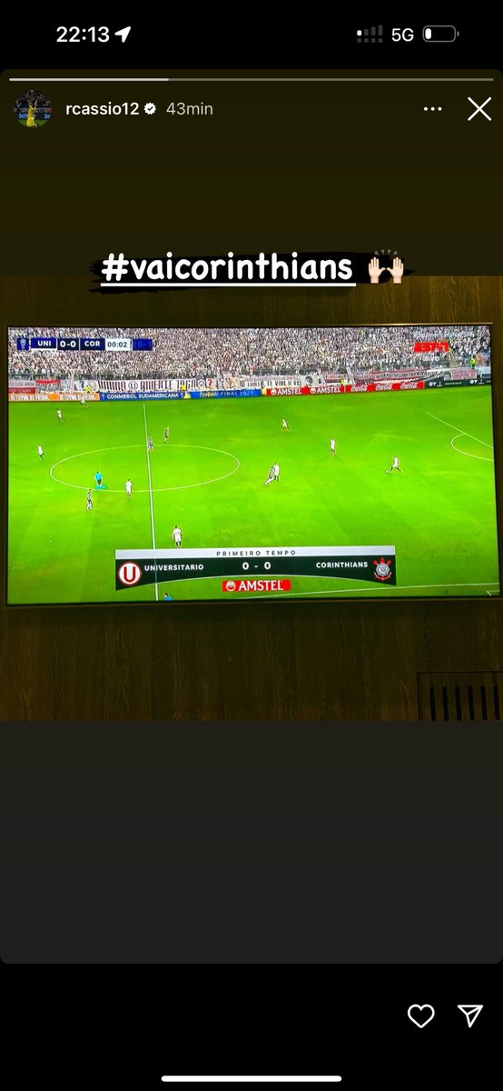 guguroocha's tweet photo. O Téo José (narrador do SBT) agradeceu a audiência do Cássio (que está fora do jogo hoje). Ele só não percebeu que o Cássio tá assistindo na ESPN https://t.co/R4sZNrChC0