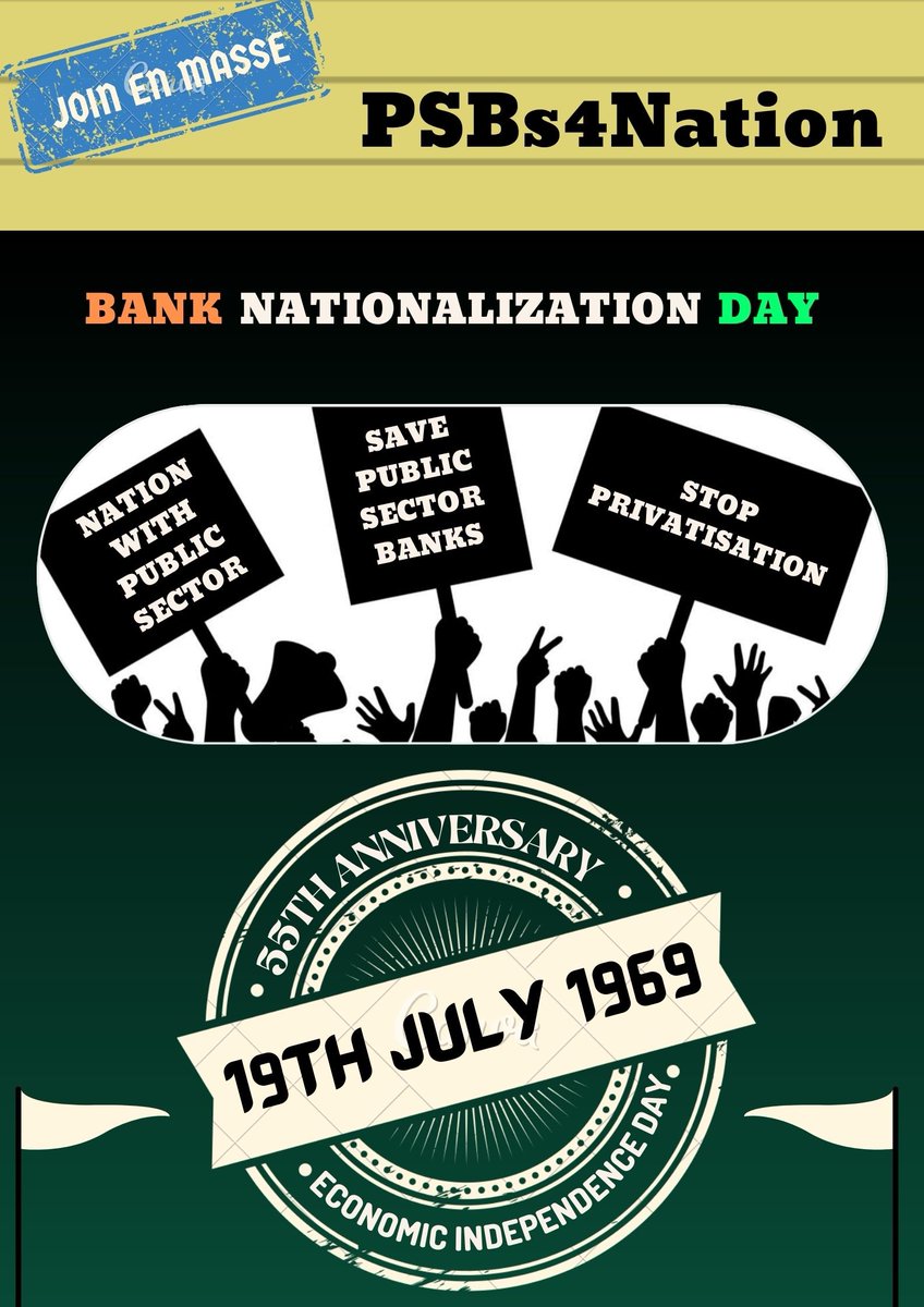 <a href="/sanjaybpi/">Sanjay Das</a> Nationalised Banks continued their journey by building country's strongest economy by validating People's money for people's welfare &amp; not for crony capitalists &amp; corporate sellouts
#PSBs4Nation
#PSBs4Nation