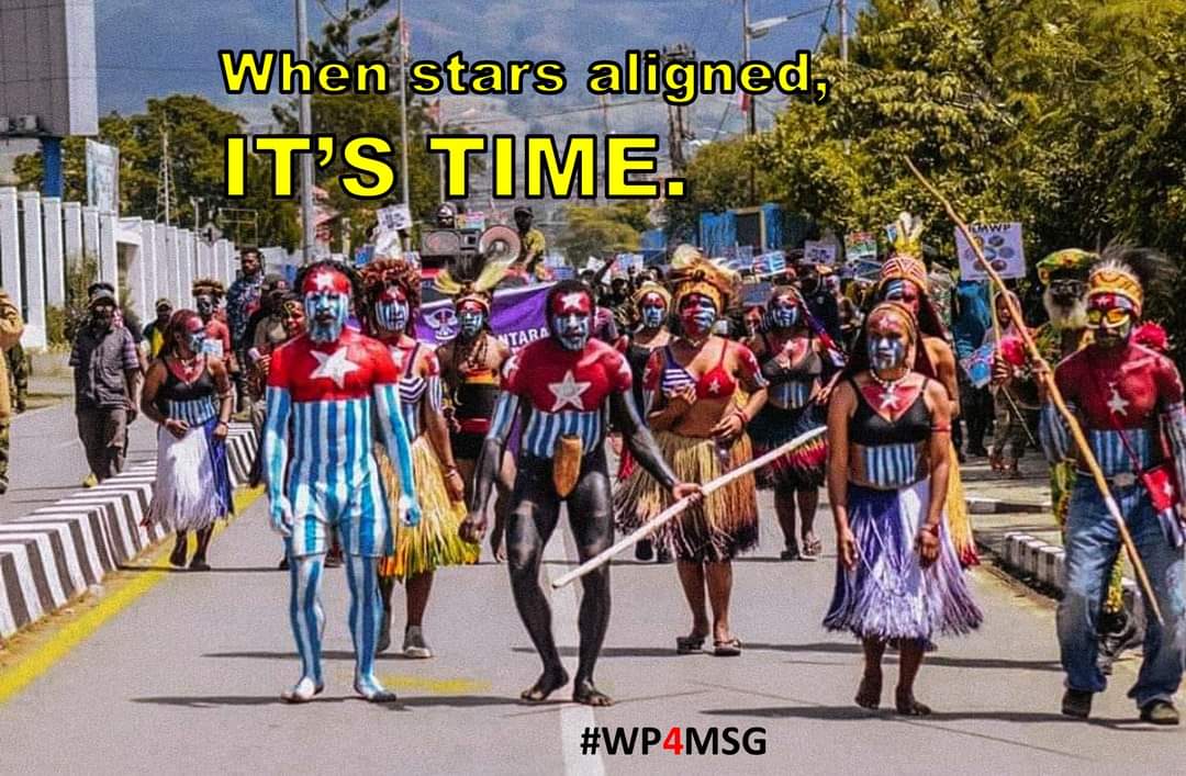 Oridek's tweet photo. When stars aligned,
It's time. 
Melanesia has to make a stand to safe West Papua and the entire region. Bring West Papua back to the Melanesian family. https://t.co/ilTZDNlW8Z