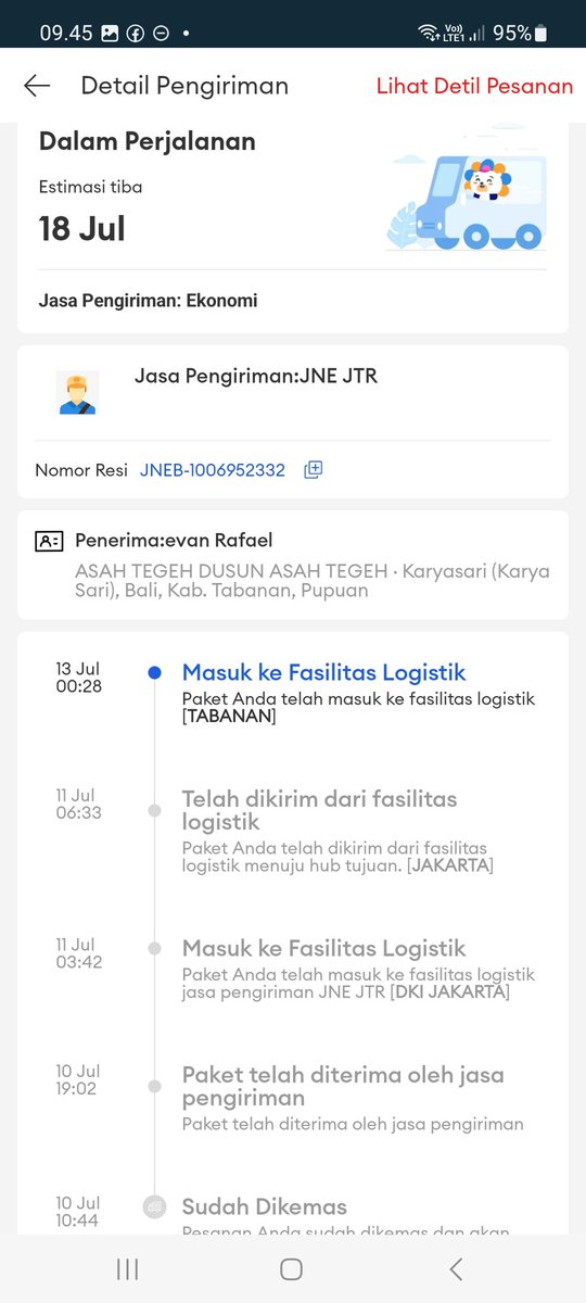 EvanRafael09's tweet photo. @JNECare Paket tidak juga datang padahal sudah masuk kota alamat tapi tidak juga di kirimkan kenapa jne apakah kekurangan kurir atau pekerja anda malas karena gaji kecil https://t.co/6F0KEaGAYk