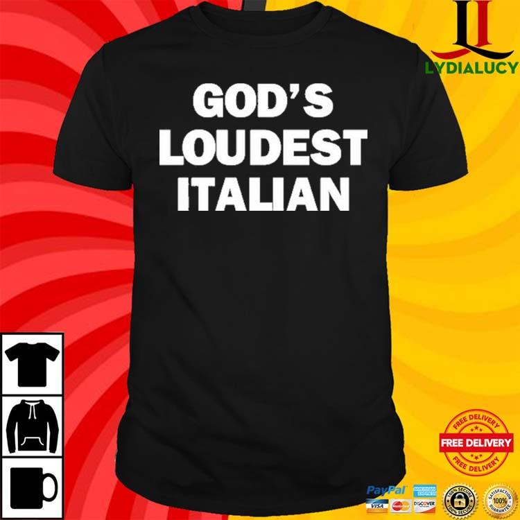 Fakehandshake God's Loudest Italian Shirt
lydialucy.com/product/offici…