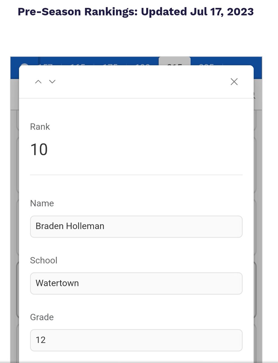 Preseason top 10 at 215 pounds!