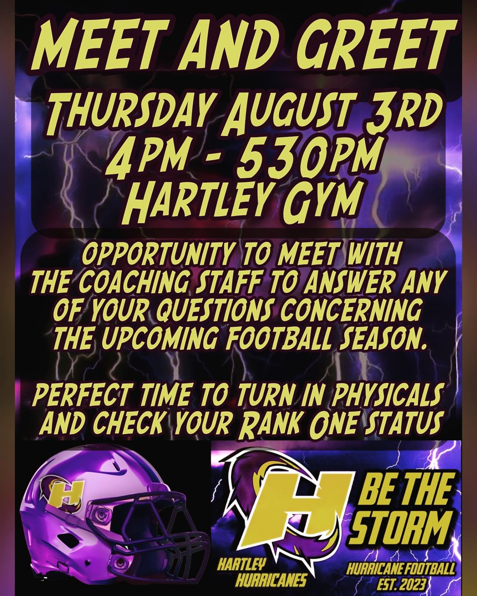 Hartley Hurricanes Football tweet media