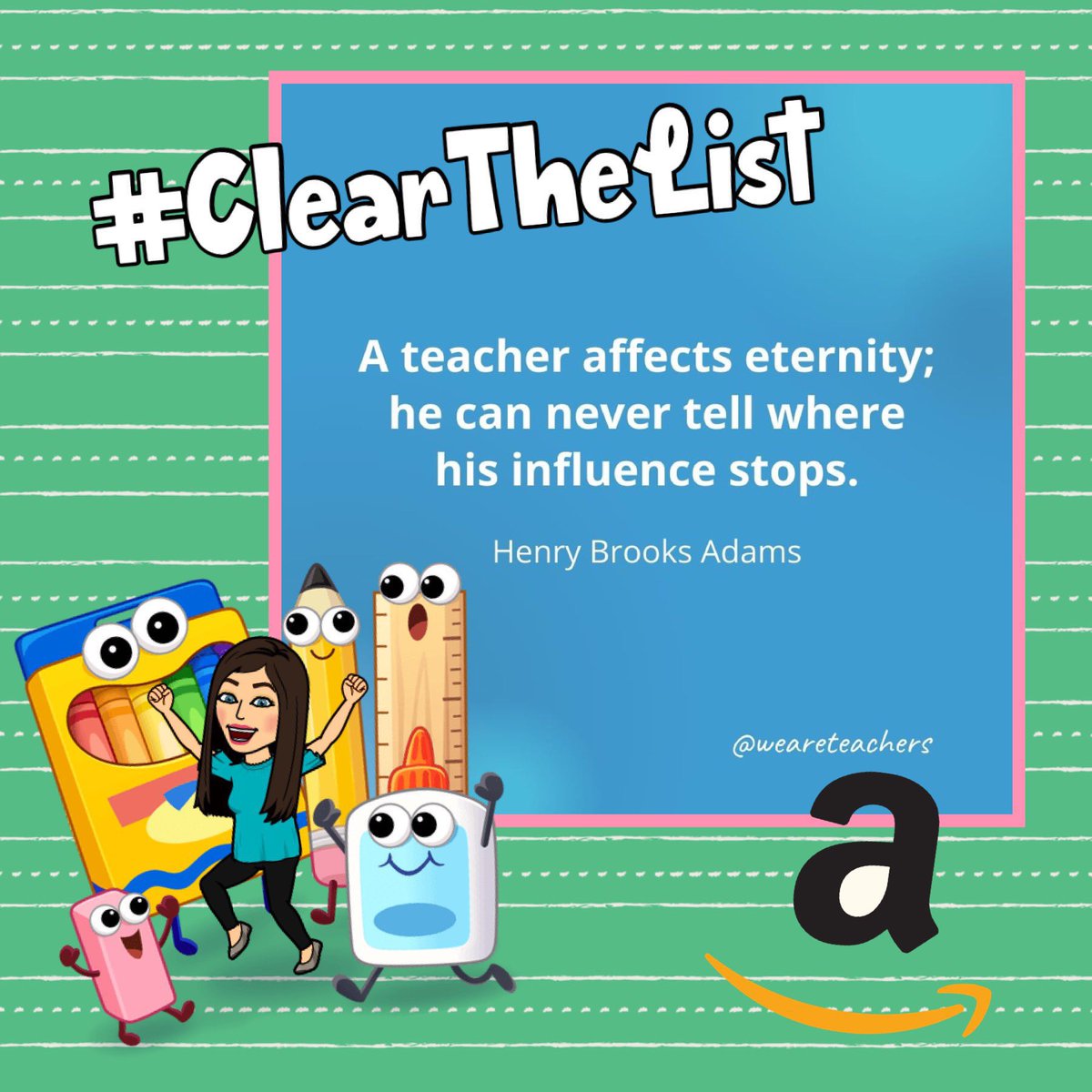 MissPena04's tweet photo. So excited for the 2023-2024 school year! I could really use all the support I can get! I will be sharing my @amazon wishlist! 🍎💕 #clearhthelist https://t.co/Yrqz9ifEXF https://t.co/95mzW0lIG8