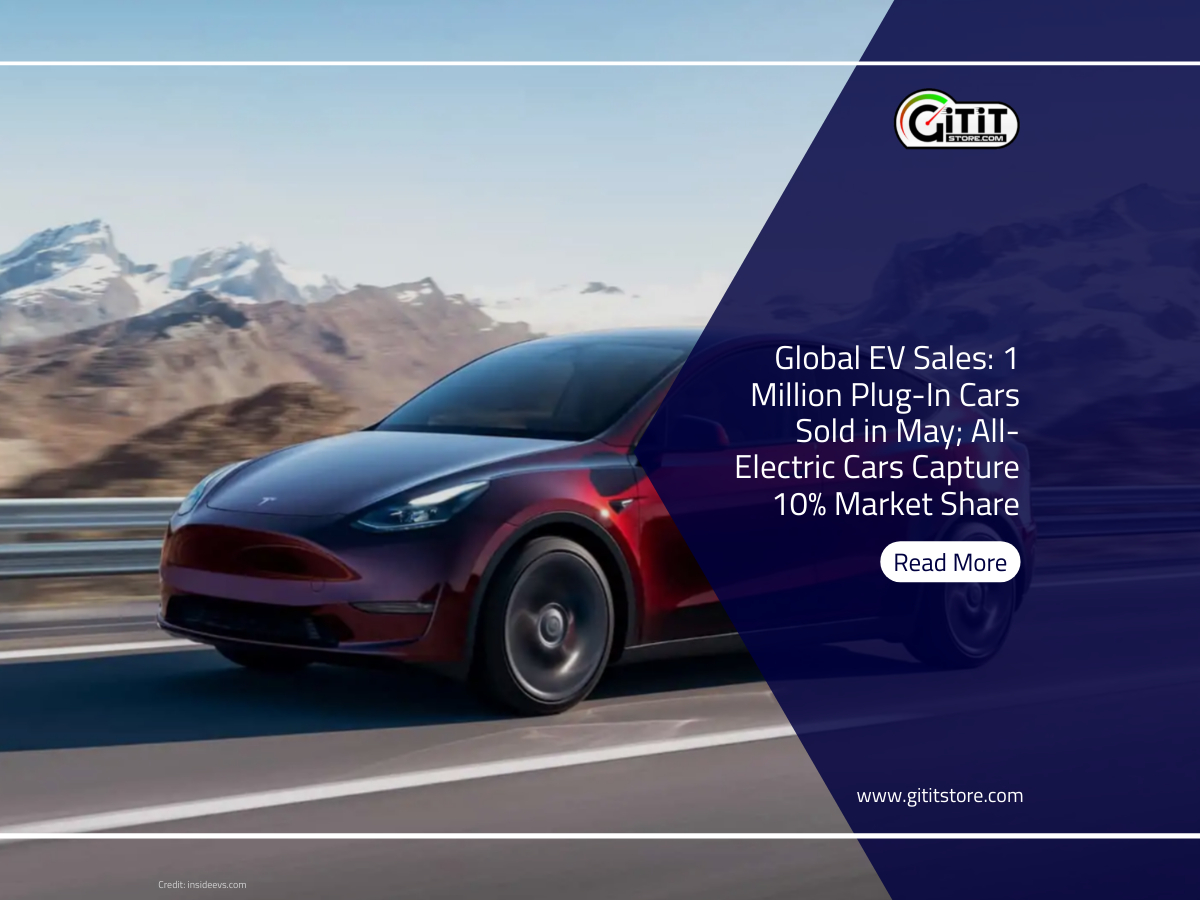 Global plug-in electric car sales exceeded one million units in May, marking the fifth time in history. According to EV-Volumes data, registrations reached 1,057,509, a 50% increase compared to last year, 
#EVNews #ElectricCarSales #ElectricVehicles #EVVolume #TeslaModelY