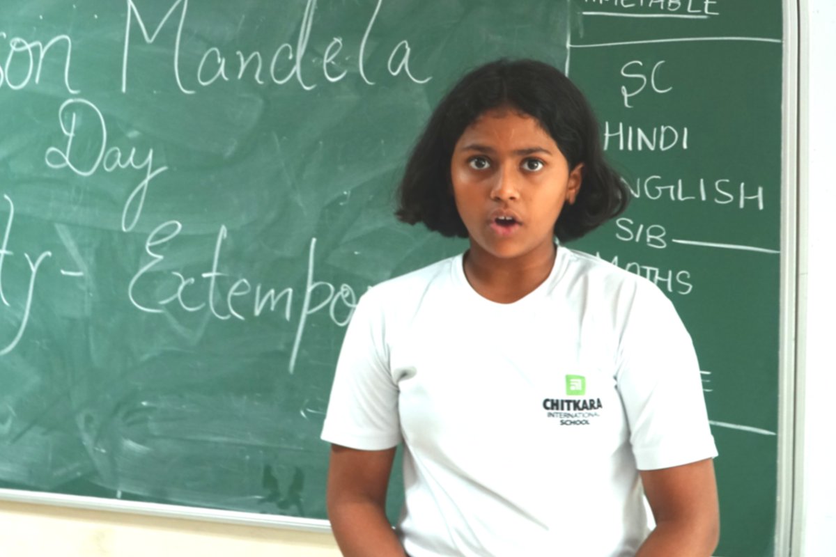 chitkara_school's tweet photo. Chitkara International School, Chandigarh, conducts an illuminating Extempore for the winsome students of Grade 8
#CIS #oratorsquad #squadactivity #nelsonmandeladay #speech #debate #learning #ChitkaraInternationalSchool https://t.co/DFpEzBkUNs