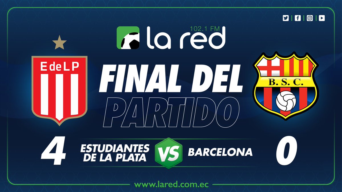 laredecuador's tweet photo. 90’| Termina el partido victoria y pase para #EDLP

#EDLPvsBSC 4-0

#Sudamericana
#LaRadioQueSiempreEsta https://t.co/xHyIR6kAgQ