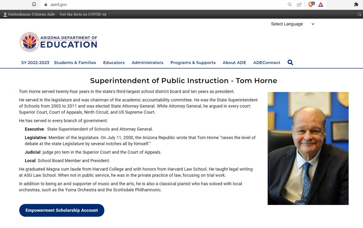 MaricopaGOP's tweet photo. Check it out! On The Air tomorrow!
Tom Horne, AZ Supt of Public Instruction, is an MCRC PC!
#MCRC #MaricopaCounty #Republican #PCs
#Stand #Strong for:
#SafeSchools
#Education over #Indoctrination
#Teaching #Children #Future #Generations
#HowToThink over #WhatToThink https://t.co/jTcCM9i5DK