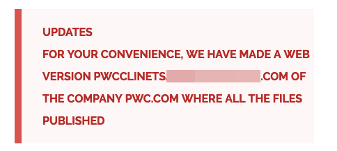 PWC data breach