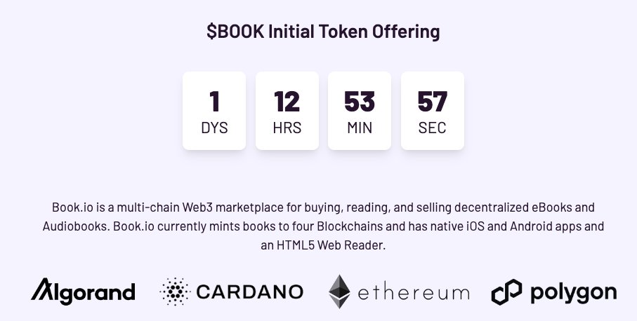 book_io's tweet image. $BOOK
7.20 
Some great interviews lately leading up to ITO if you missed them.
#Cardano