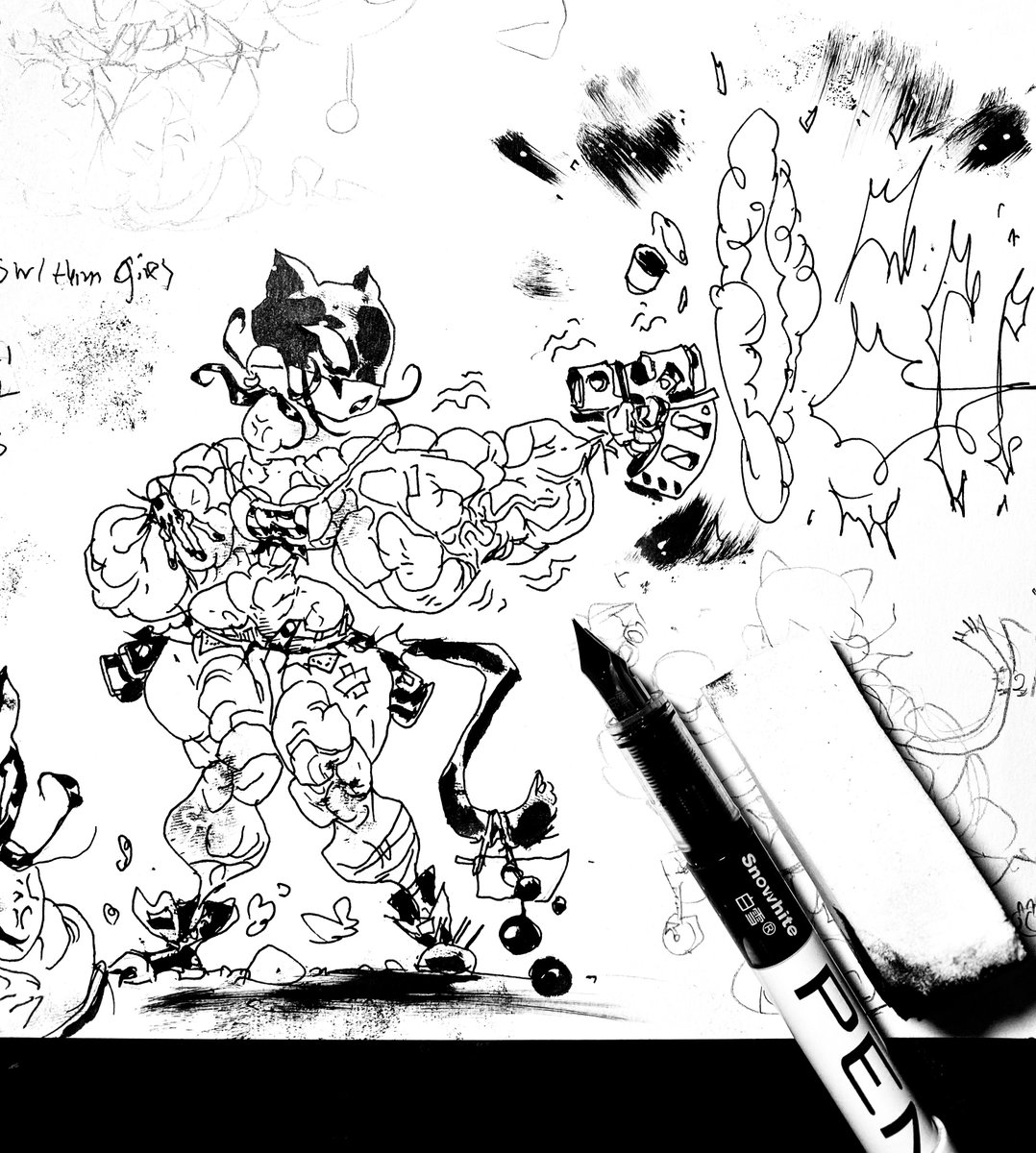 AdamArcherArt's tweet photo. ποΈππ₯ secondary characters from future graphic novel.
#creatorownedcomics #art #drawing #illustration #ink #inks #inking #conceptart #fbb #conceptartist #characterdesign #musclewomanart #fbbart #shelifts #characterdesigner https://t.co/FWUTHO5VS2