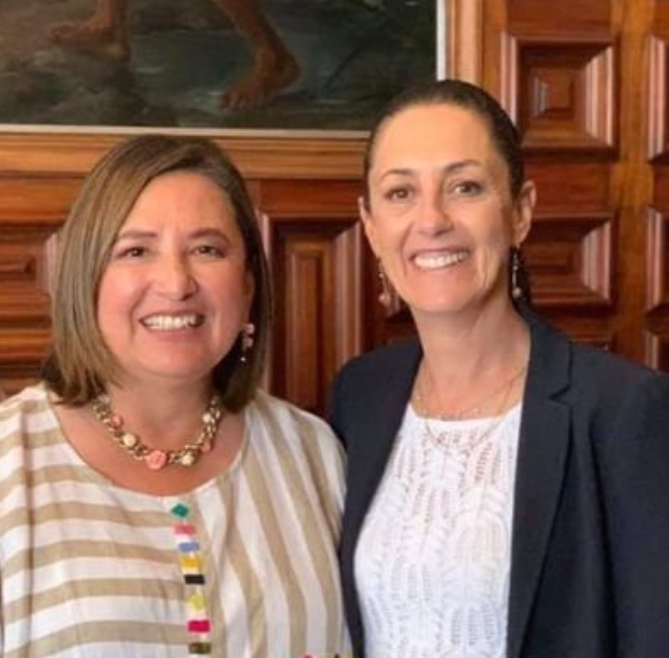 taller2006's tweet photo. Claudia y Xóchitl son amigas y ambas a su vez son amigas y/o tienen relación con todo el grupo de Claudio X González.

¿Por qué razón los Obradoristas tendríamos que apoyar a cualquiera de las dos si sus intereses están con quien ha obstaculizado al presidente AMLO durante el proceso de transformación del país?
