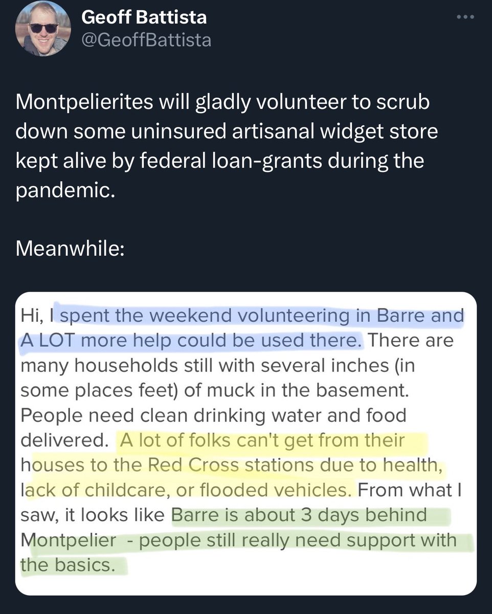 conorkennedyvt's tweet photo. @GeoffBattista I really wanted to have a convo about how we have been coordinating resources with our neighboring towns, but I think I’m good. Back to scrubbing our “widget” stores! https://t.co/4LIObrfE1P