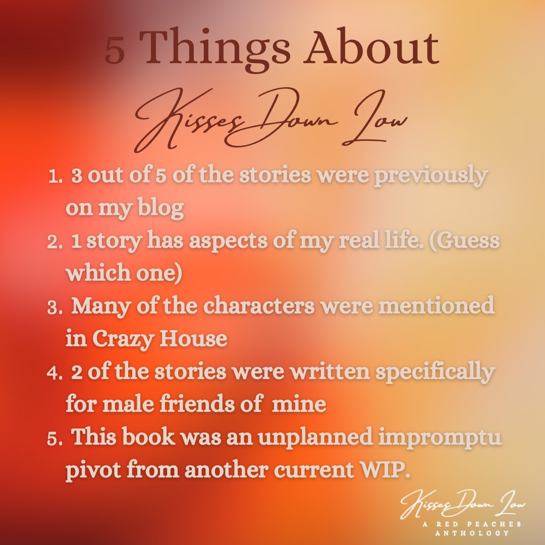 AuthorKiaBarlow's tweet photo. I didn’t have time for pre-release thoughts since everything came so fast… 😜
So here are 5 things you can slurp on about my new release.
https://t.co/BIHjAt4Ldw
#AuthorKiaBarlow #KissesDownLow #GetACopy https://t.co/ySE4wWrW6U