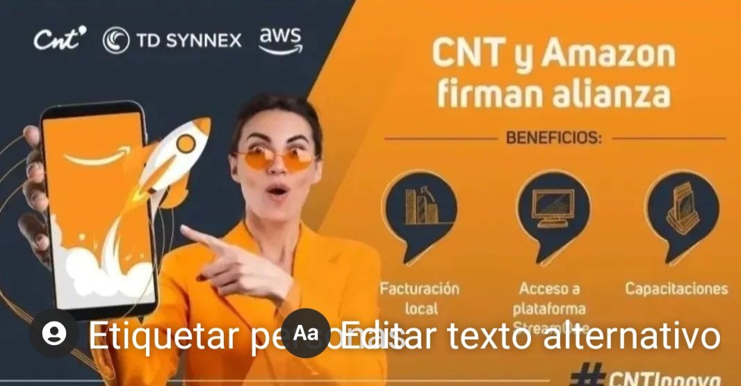 luisantonio_r's tweet photo. La @CNT_EC y AMAZON se aliaron para brindarte facturación local, acceso a plataforma StreamOne y capacitaciones para así entregarte más beneficios.
#CNTInnova #RentabilidadSocial #CámbiateaCNT #Beneficios #Ventajas https://t.co/fVU74DVCWr