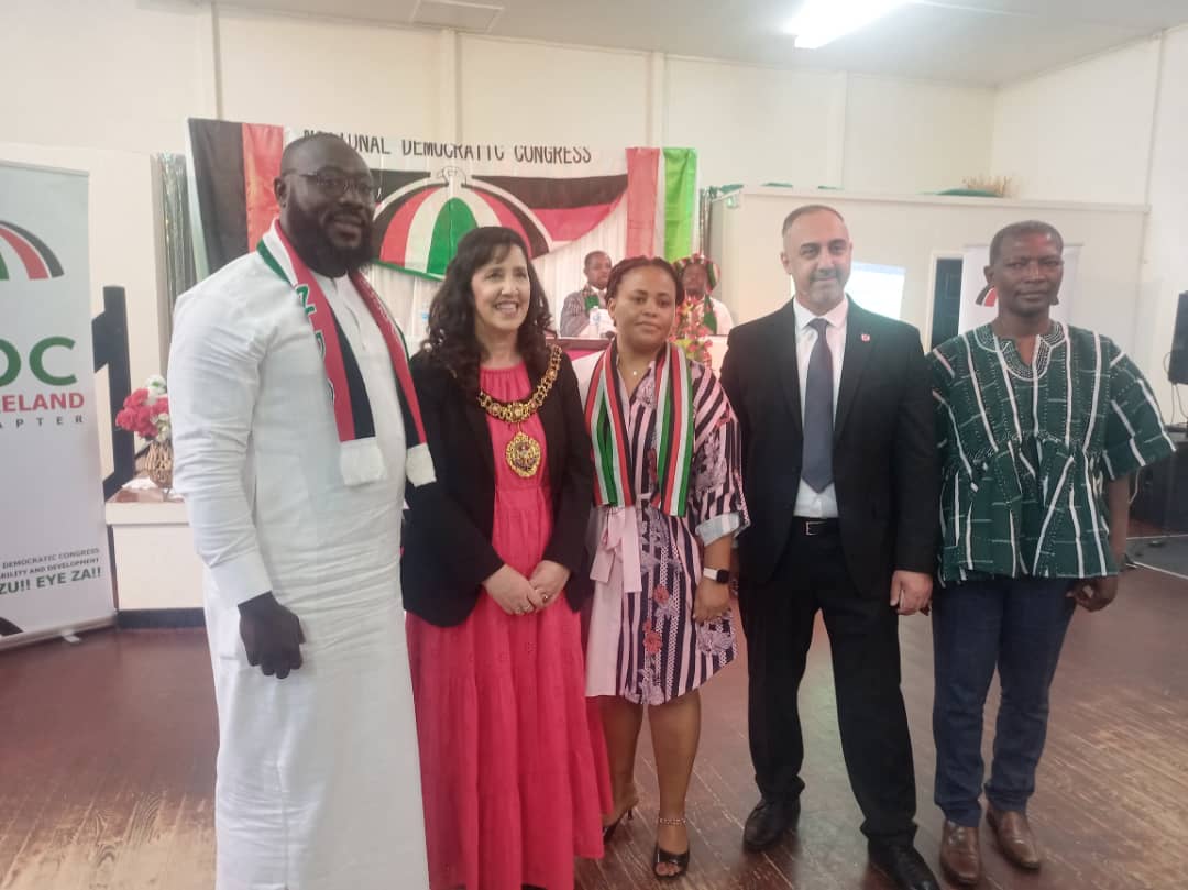 KuukuaBissue's tweet photo. Over the weekend, myself( PC for Ahanta West)  together with PCs  for kumawu and Navrongo central and some party faithfuls from UK and Ireland had the pleasure to interact  with Lord Mayor of Manchester, Yasmine Dar at NDC rally in Manchester. https://t.co/TqMzTpuexu