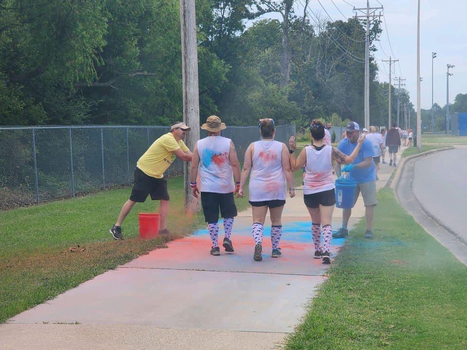 AgForAutism's tweet image. Danny, Daniel, &amp;amp; Megan participated in the Red, White, &amp;amp; Blue Color Run hosted by East Arkansas Broadcasters of Jonesboro @kissjonesboro