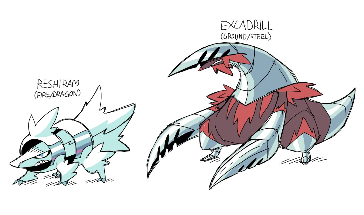 ✨kody!!✨ on X: kyurem evolves into reshiram or zekrom via the use of a  fire stone or a thunder stone, respectably #Pokemon   / X