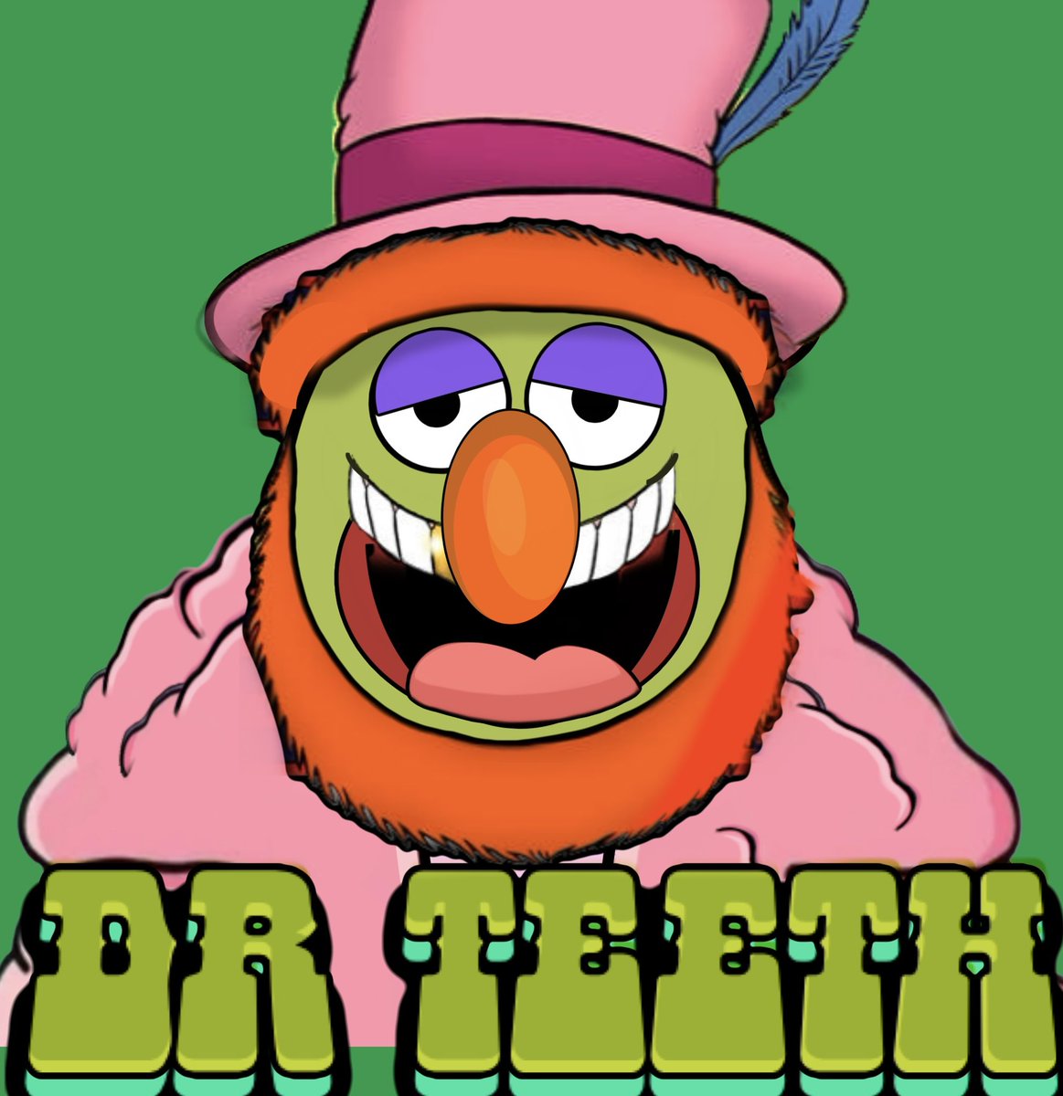 KenFt77's tweet photo. Decided to do my previously unseen original #PinkFurr Dr.  Teeth piece as an #opepen  @notthreadguy https://t.co/MSDlP5Cuit