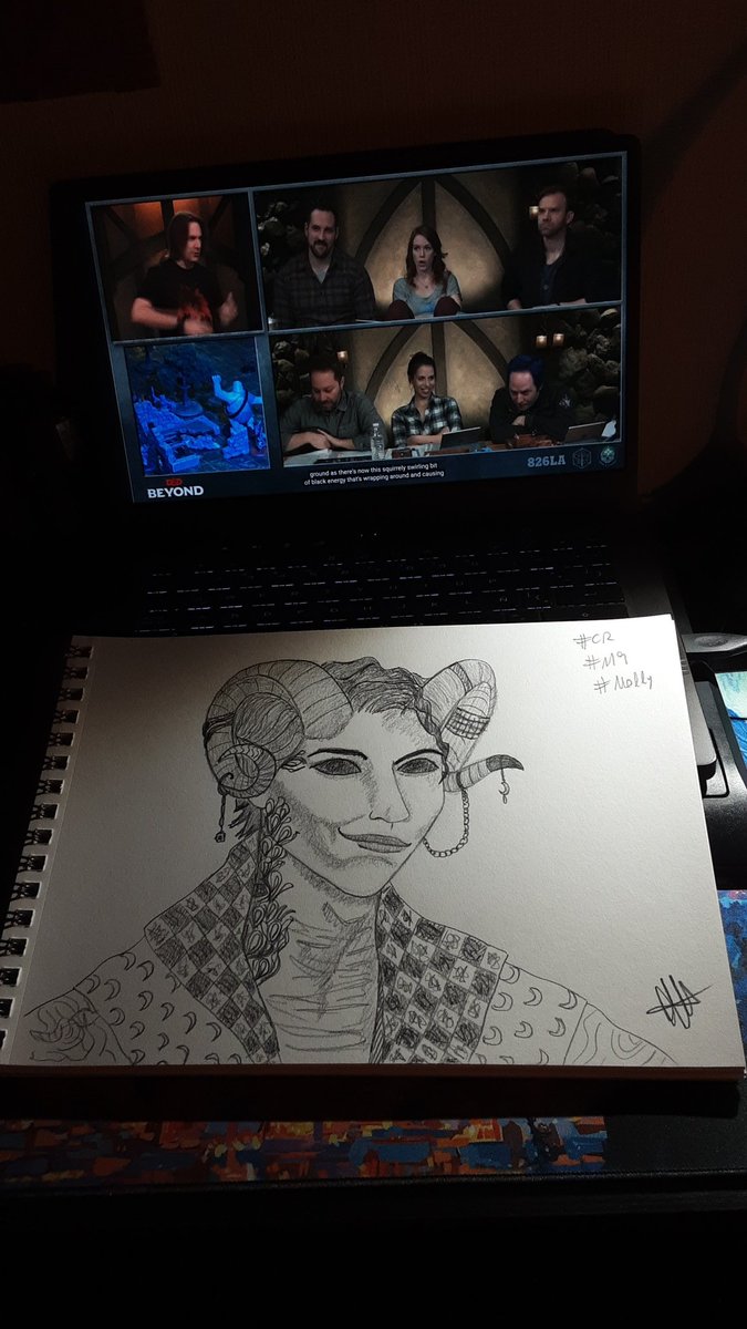 dubhmornie's tweet photo. Rewatching #mighty9 #Criticalrole and trying #mollymauk #criticalrolefanart #pubdraw https://t.co/6biHKi5Lzg