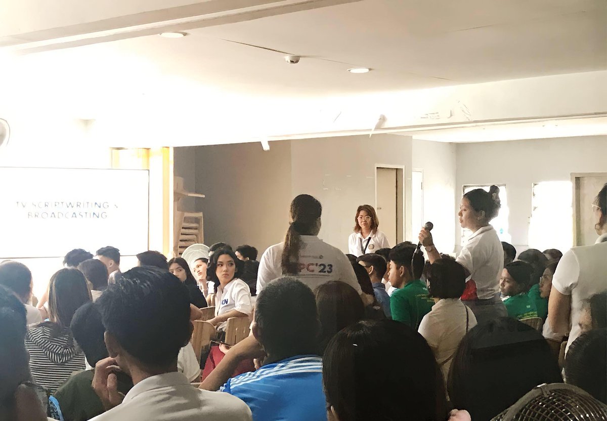 PathfinderPress's tweet photo. LOOK: The National Schools Press Conference for English TV Broadcasting and Scriptwriting has commenced with an orientation and room assignment per region at the ABCCA Building. 

#NSPC2023 
#TVBroadcastingandScriptwritingEnglishCategory
#ABCCAEducationChannel
#ThePathfinder https://t.co/16CJhlzbtz