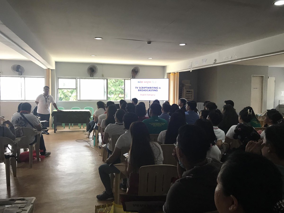 PathfinderPress's tweet photo. LOOK: The National Schools Press Conference for English TV Broadcasting and Scriptwriting has commenced with an orientation and room assignment per region at the ABCCA Building. 

#NSPC2023 
#TVBroadcastingandScriptwritingEnglishCategory
#ABCCAEducationChannel
#ThePathfinder https://t.co/16CJhlzbtz