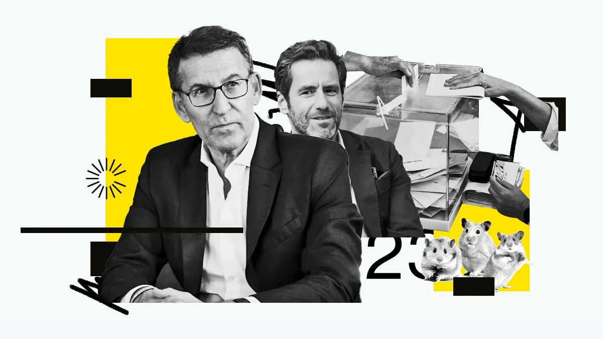 quintanapaz's tweet photo. «Por qué los hámsteres votan al PP»

Hoy hablo en @TheObjective_es de esa simpática costumbre que tienen los hámsteres de dar vueltas en una rueda que no les lleva a ningún lado. Y su semejanza con votar a un partido que nunca se atreve con cambios de peso
https://t.co/SPWXtaVBkL https://t.co/uthqACjqts